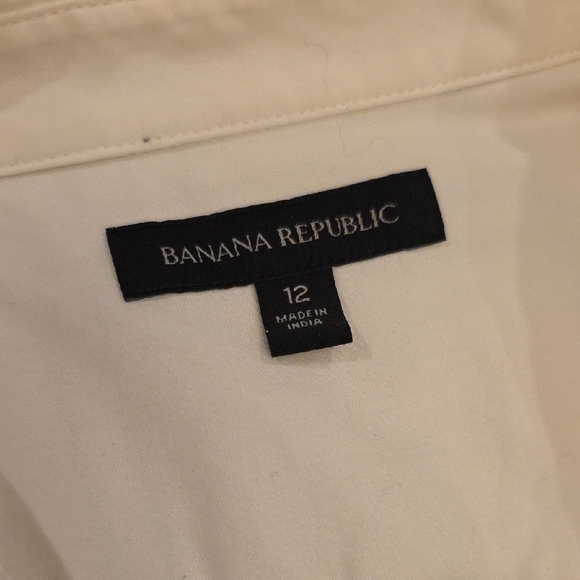 Banana Republic Cream Long Sleeve Dress - Picture 2 of 7